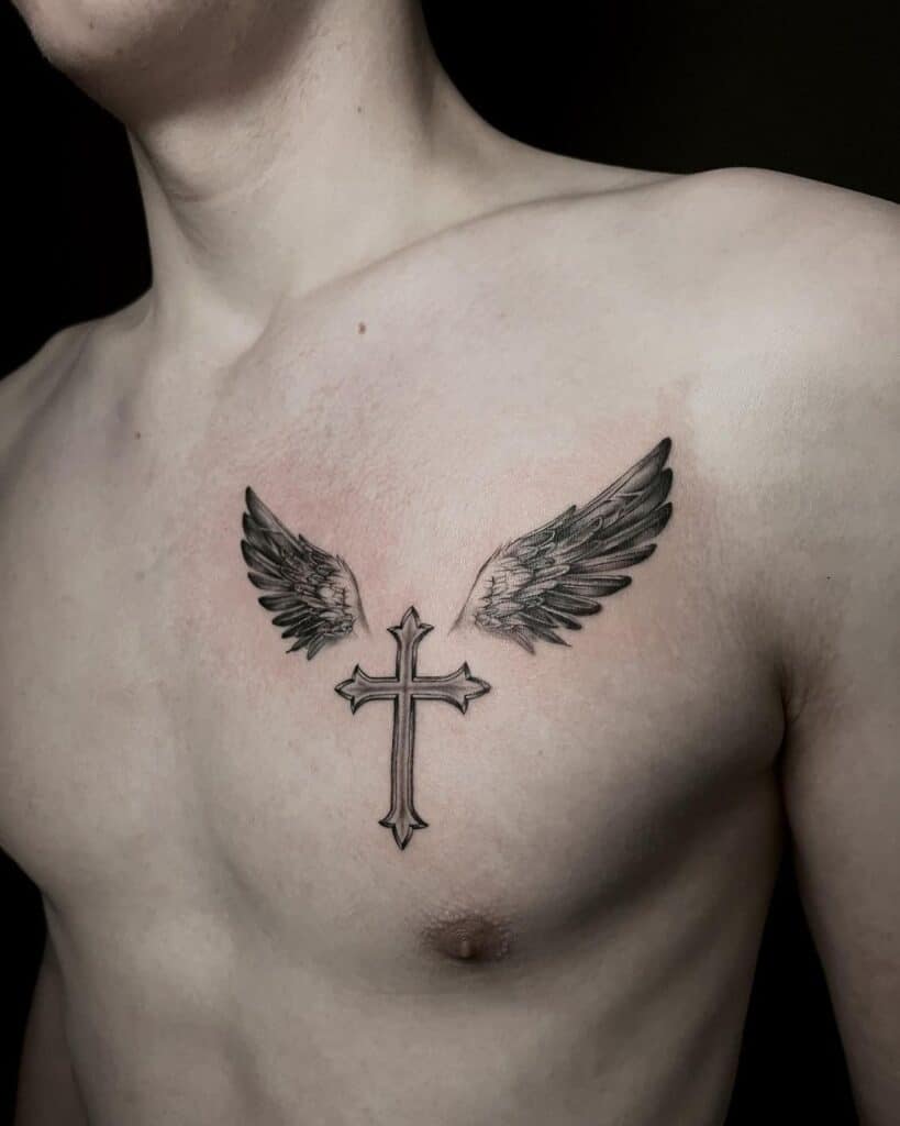 small bible verse chest tattoo 0035