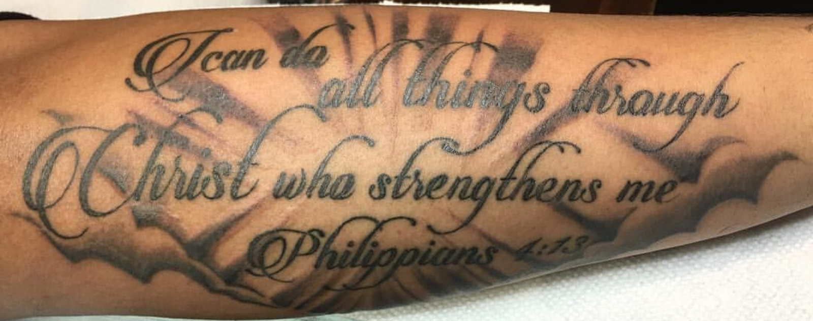 small bible verse chest tattoo 0040