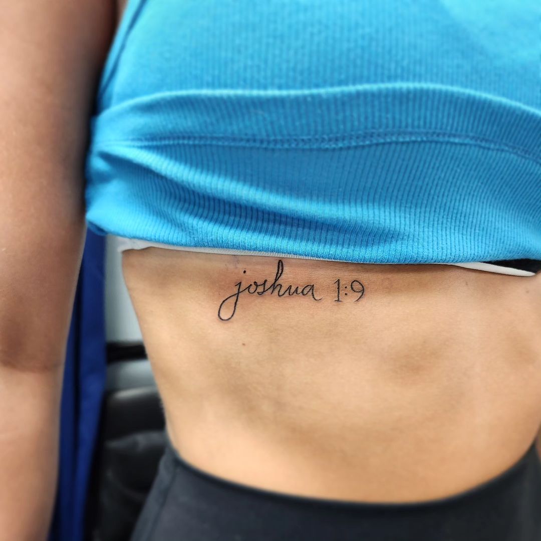 small bible verse chest tattoo 0045