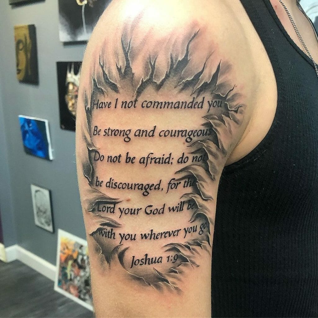 small bible verse chest tattoo 0063