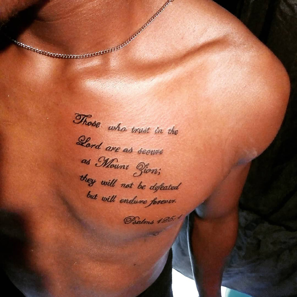 small bible verse chest tattoo 0067