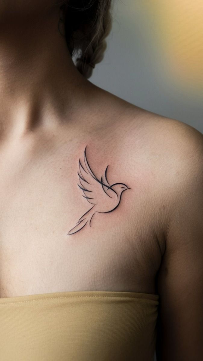 small bird tattoo symbols.