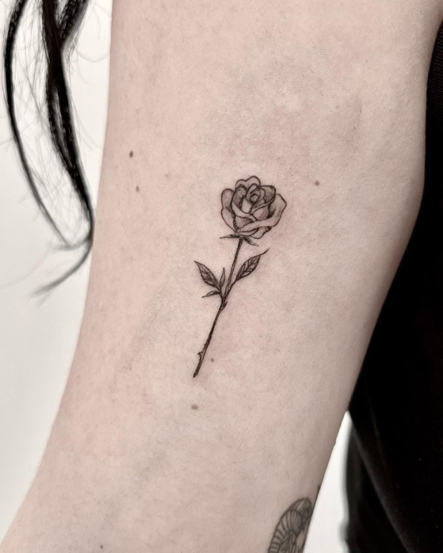 small black rose tattoo placement suggestions