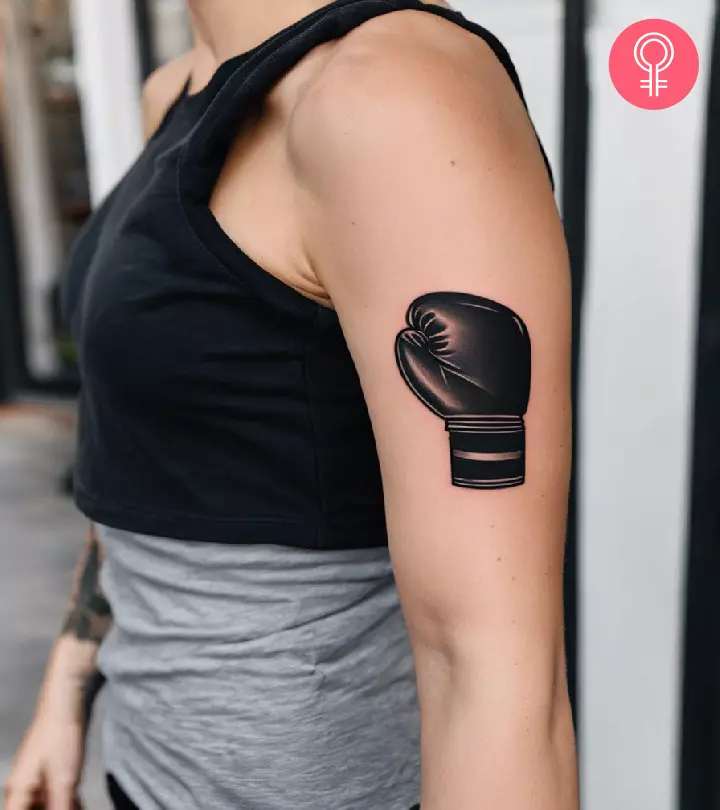 small boxing gloves tattoo inspirations