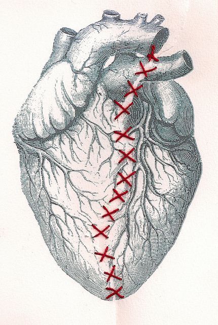 small broken heart tattoo inspiration for millennials.