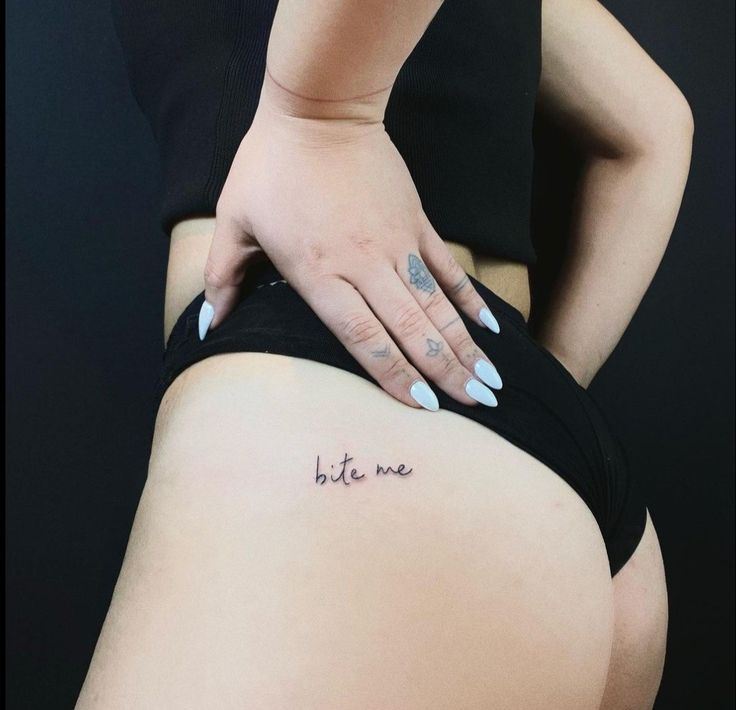 small bum tattoo ideas for females 0058