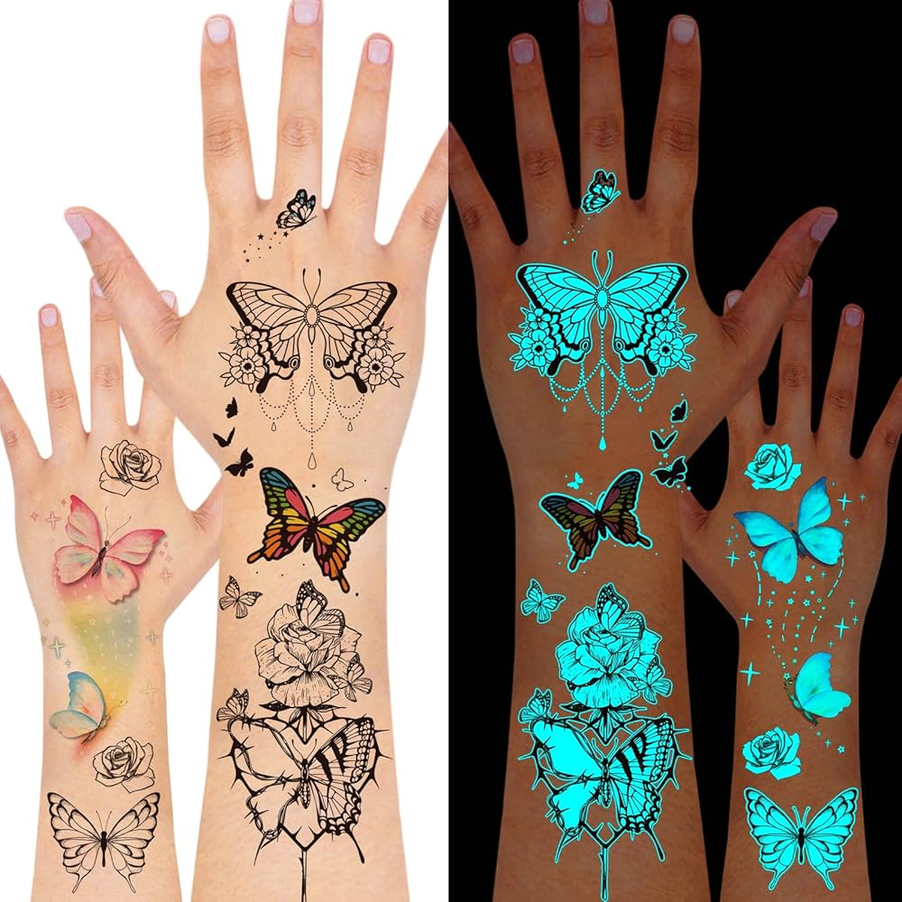 small butterfly hand tattoo 0079