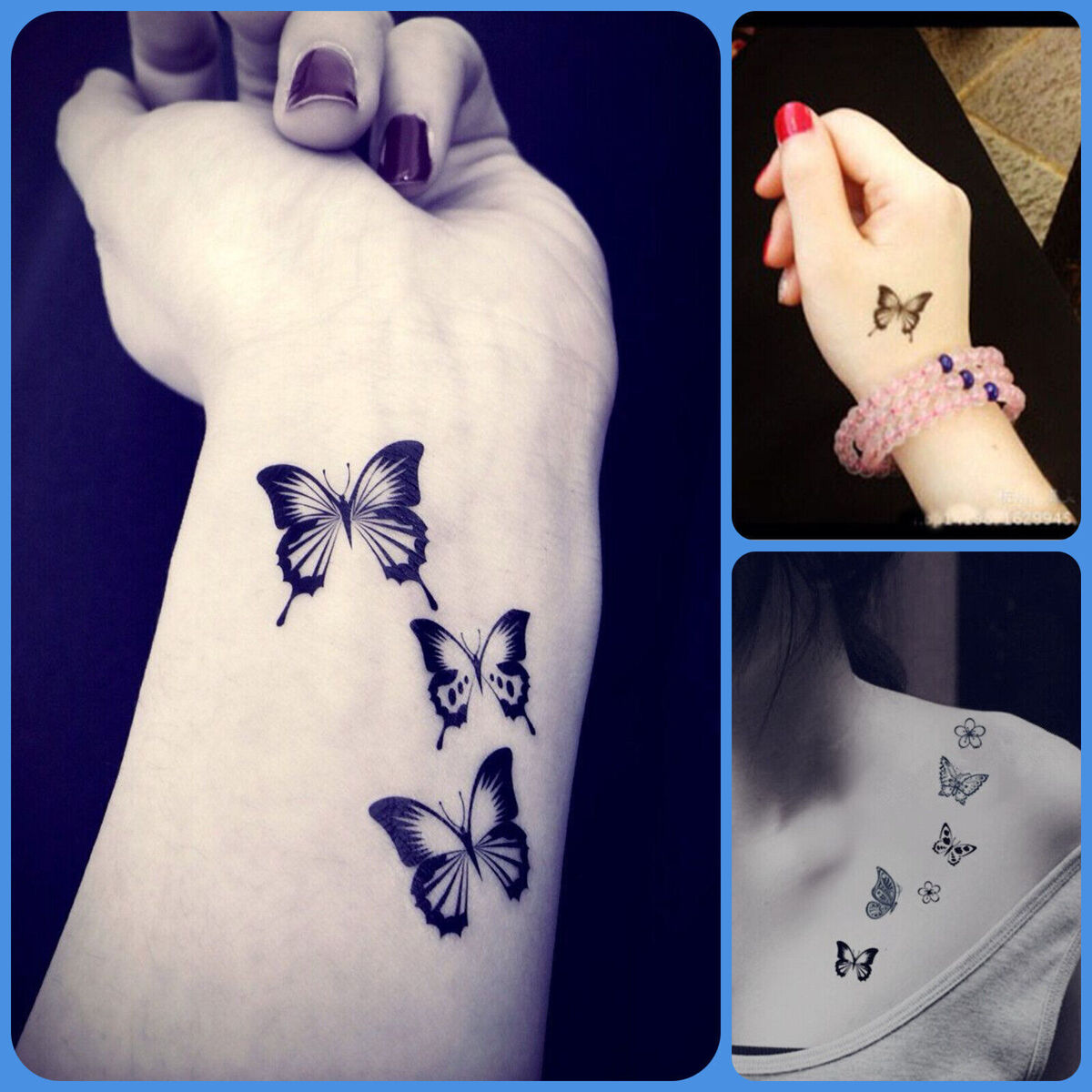 small butterfly neck tattoo 0021