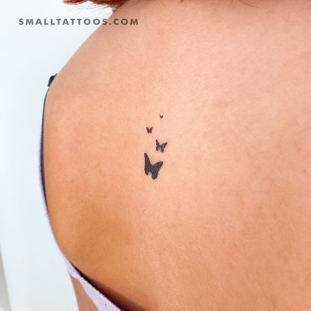 small butterfly neck tattoo 0025