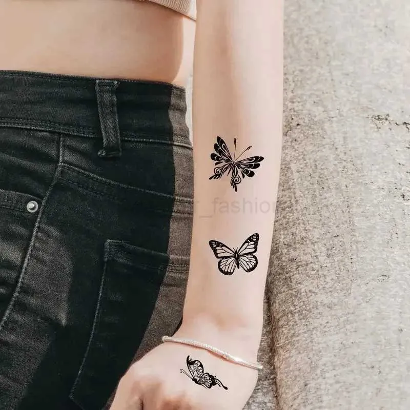 small butterfly neck tattoo 0039