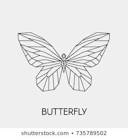 Small butterfly tattoo outline 0053