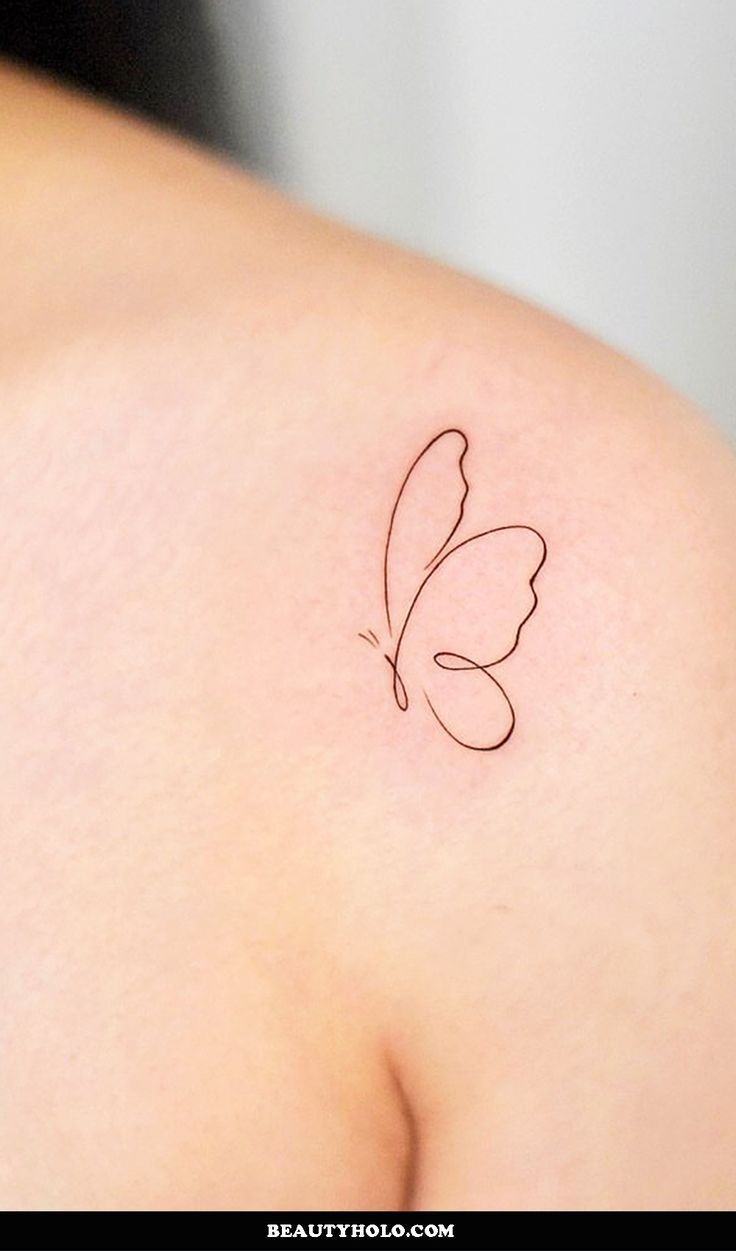 small butterfly tattoo