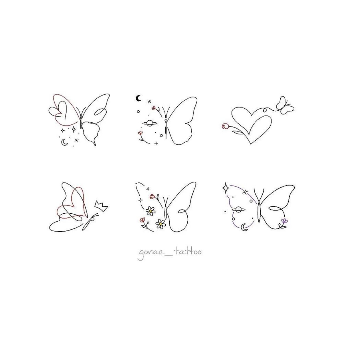 small butterfly tattoo 0021