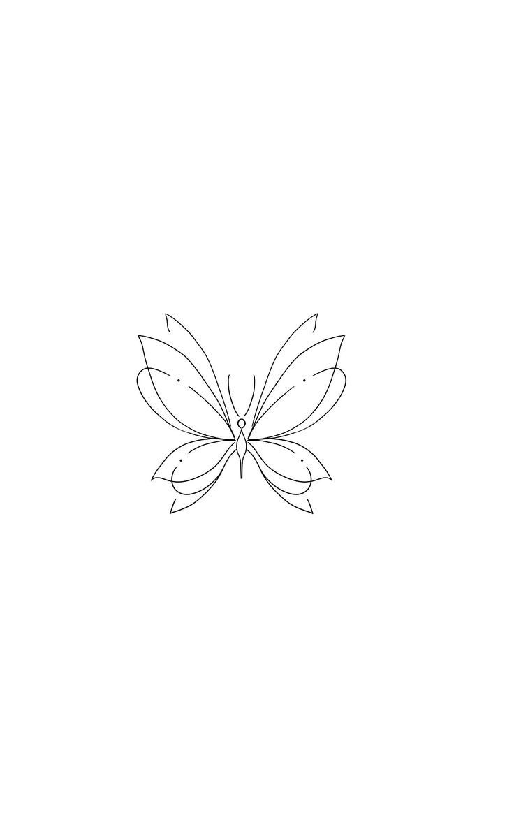 small butterfly tattoo 0036