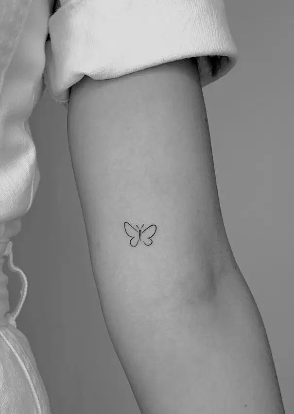 small butterfly tattoo 0044