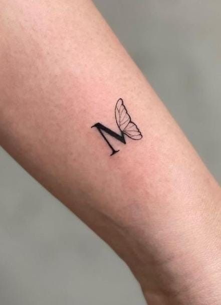 small butterfly tattoo 0058