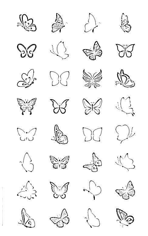 small butterfly tattoo 0065