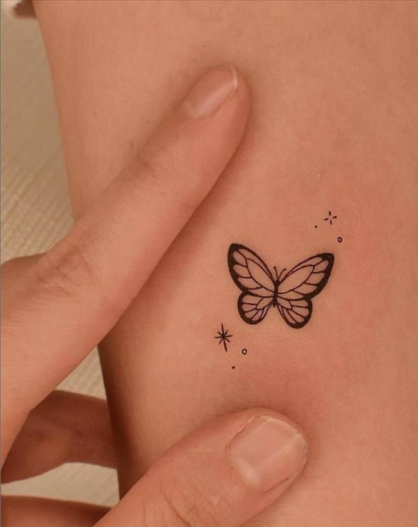 small butterfly tattoo 0072