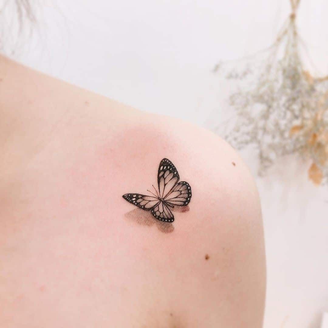 small butterfly tattoo 0083