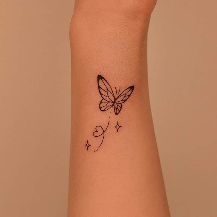 small butterfly tattoo 0090