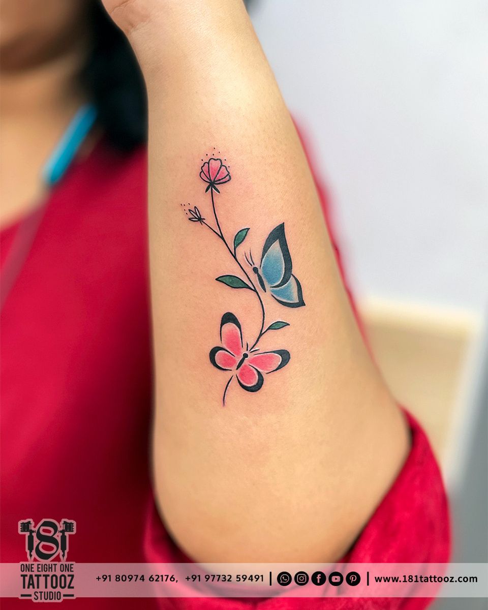 small butterfly tattoo 0093