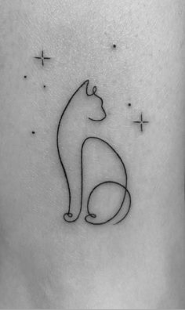 small cat tattoo designs