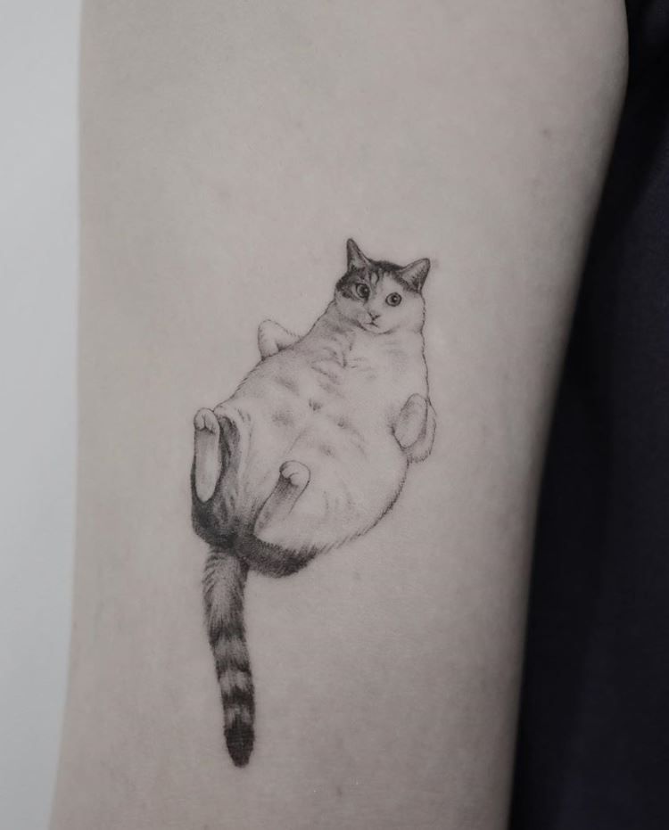 small cat tattoo 0026