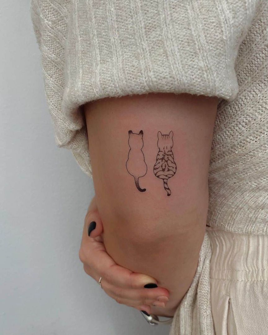 small cat tattoo 0028