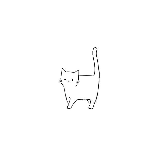 small cat tattoo 0032