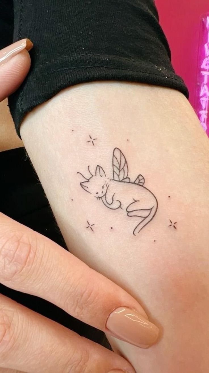 small cat tattoo 0055