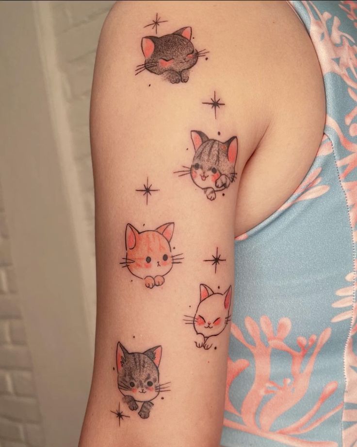 small cat tattoo 0056