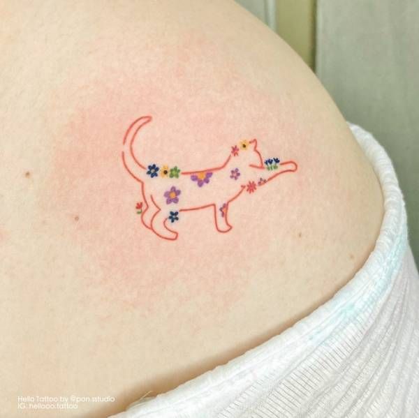 small cat tattoo 0061