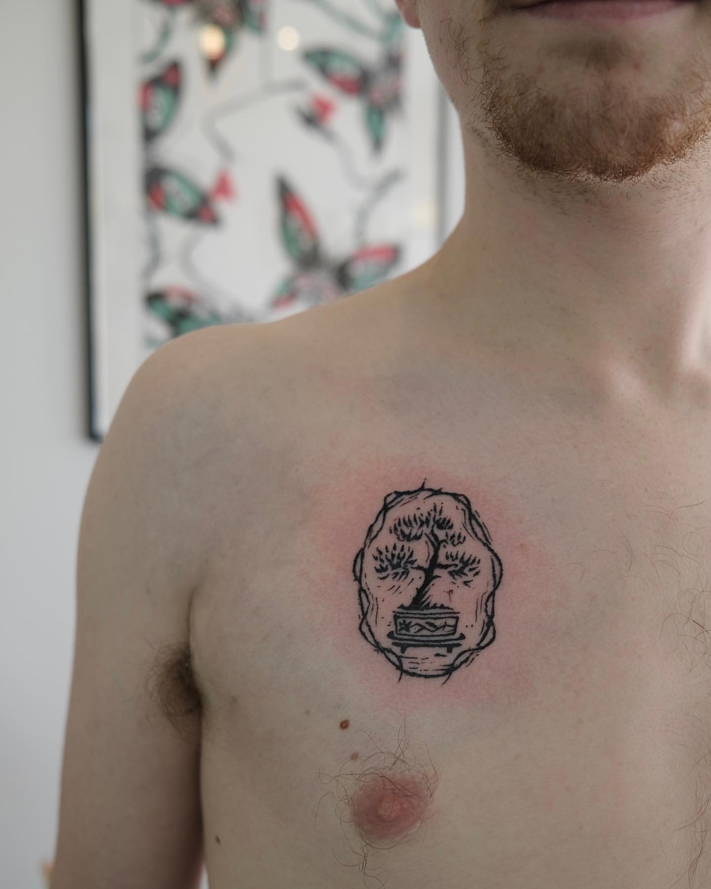 small chest quote tattoo 0018