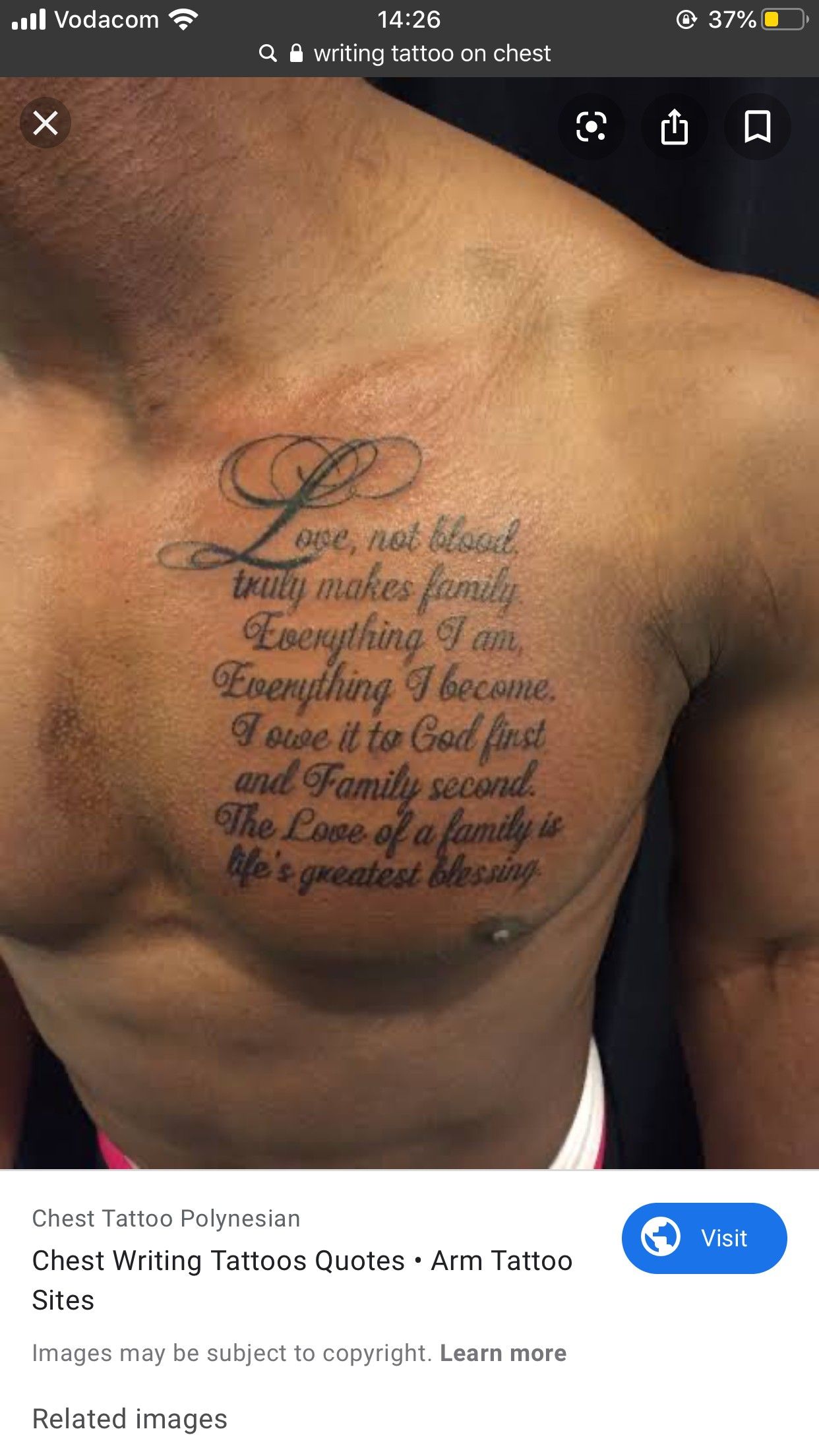 small chest quote tattoo 0021