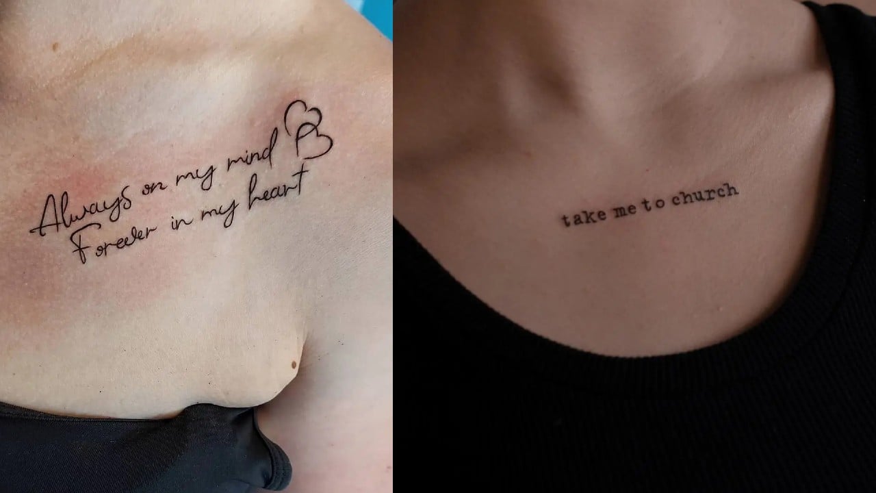 small chest quote tattoo 0025