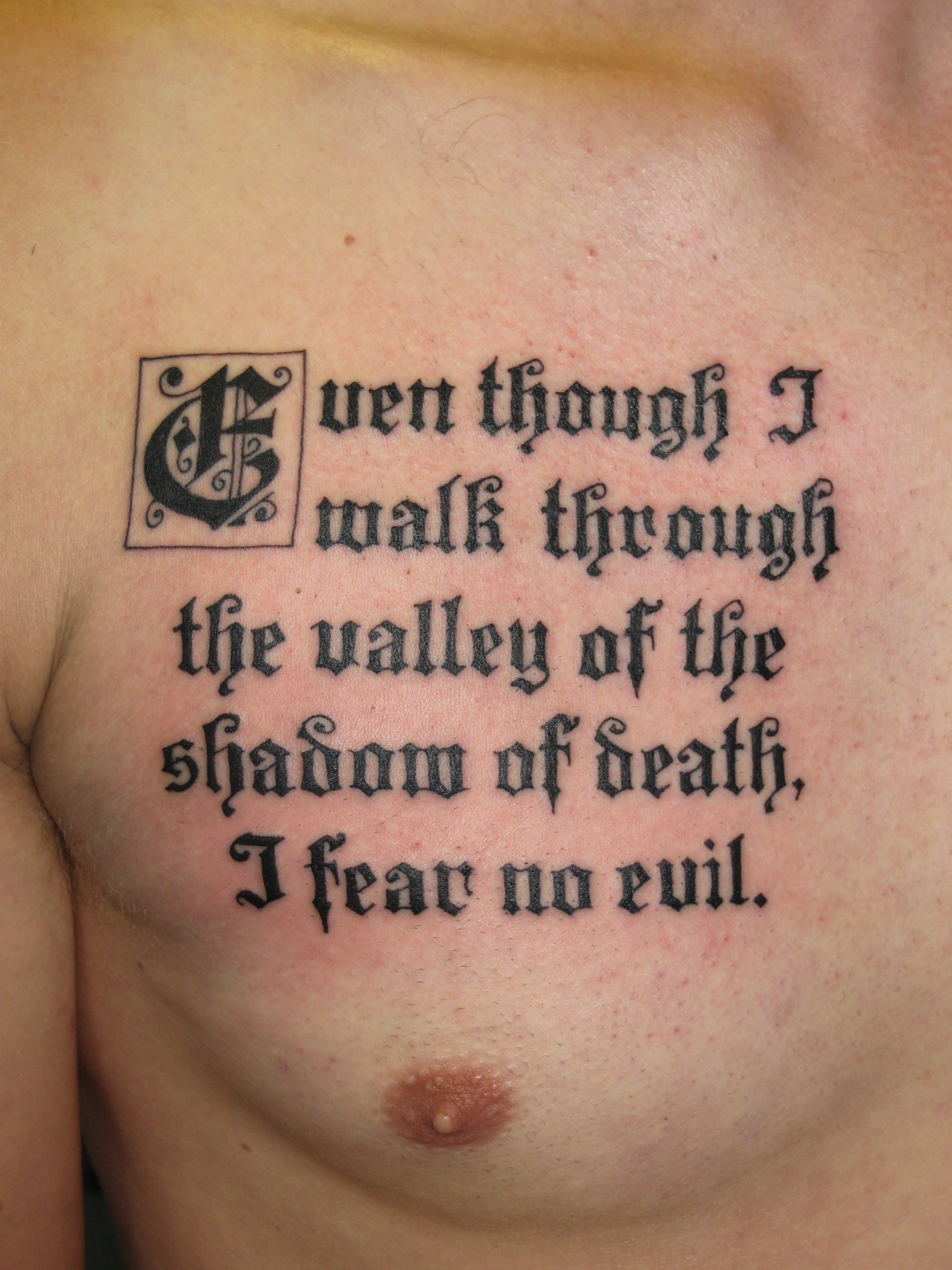 small chest quote tattoo 0045