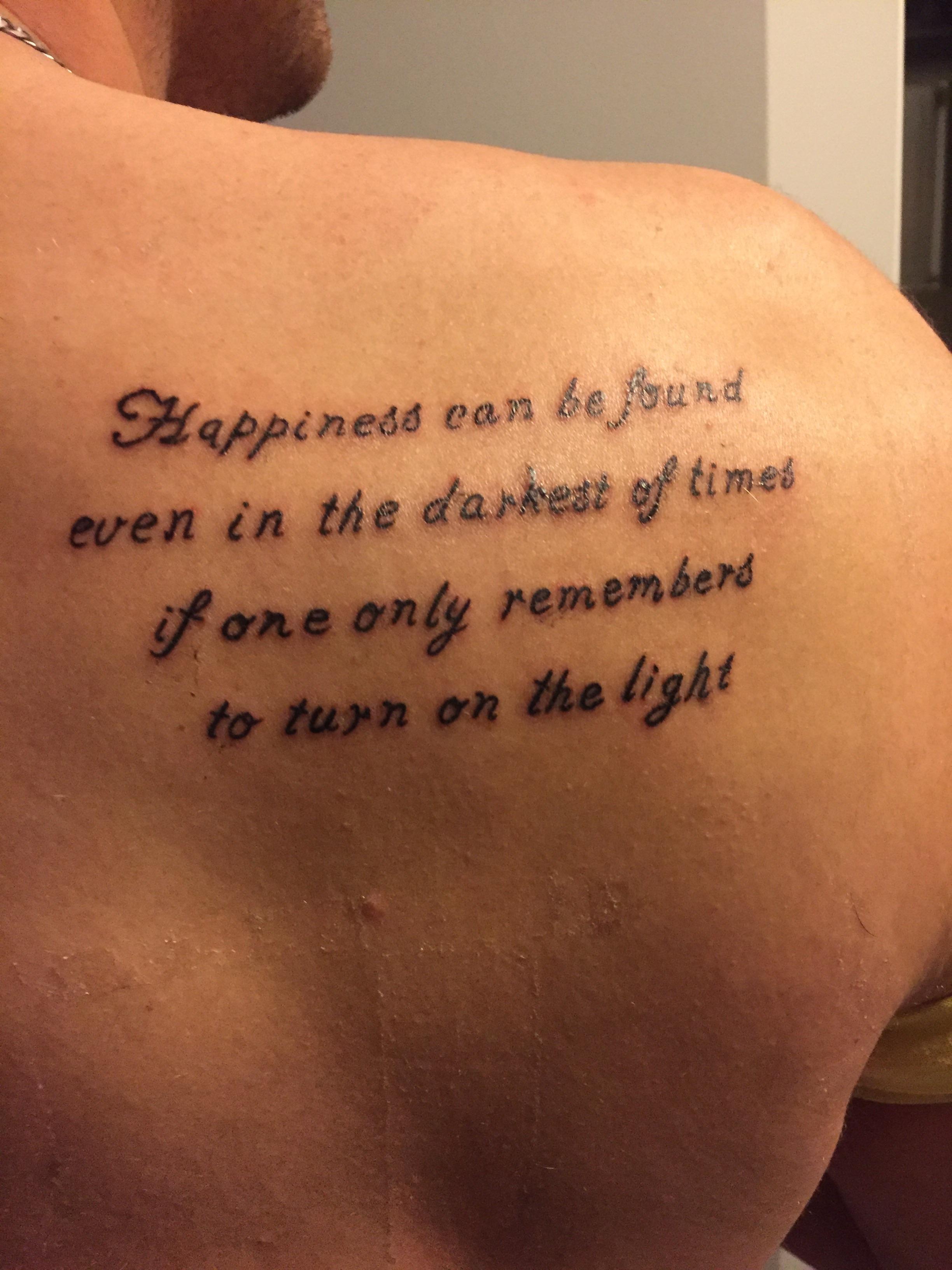 small chest quote tattoo 0070