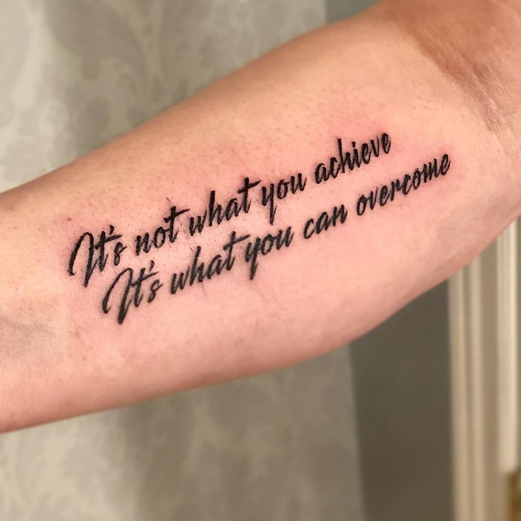 small chest quote tattoo 0083