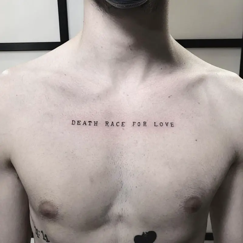 Small chest tattoo 0021