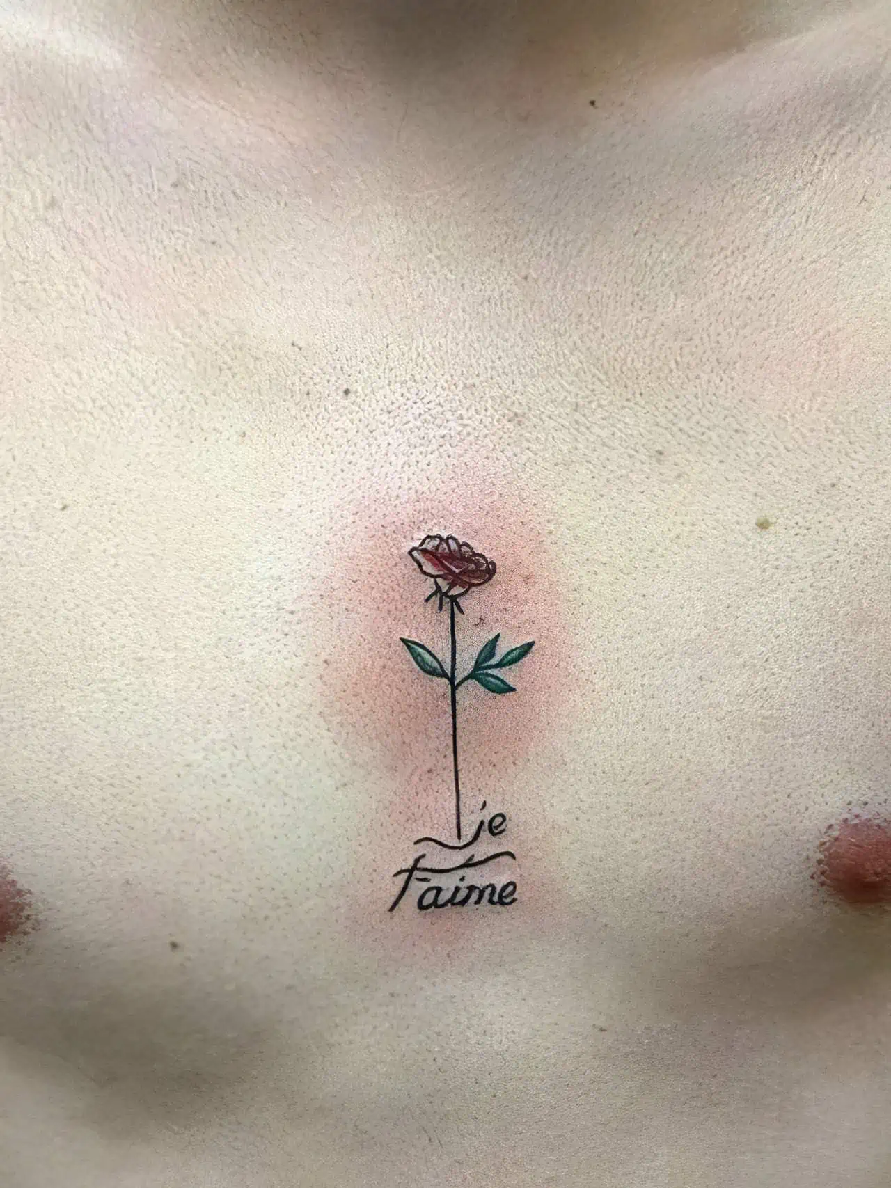 Small chest tattoo 0029