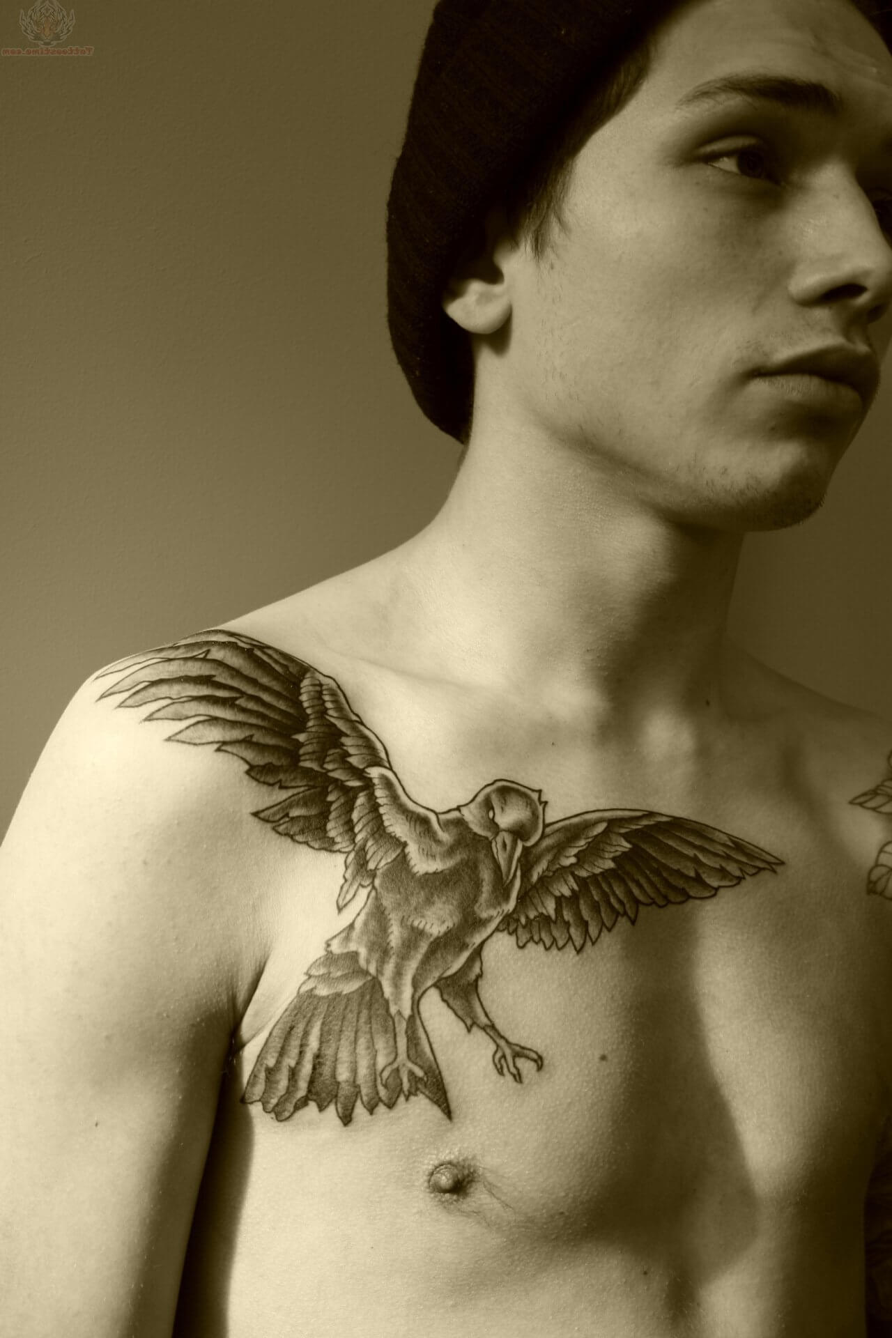 Small chest tattoo 0050