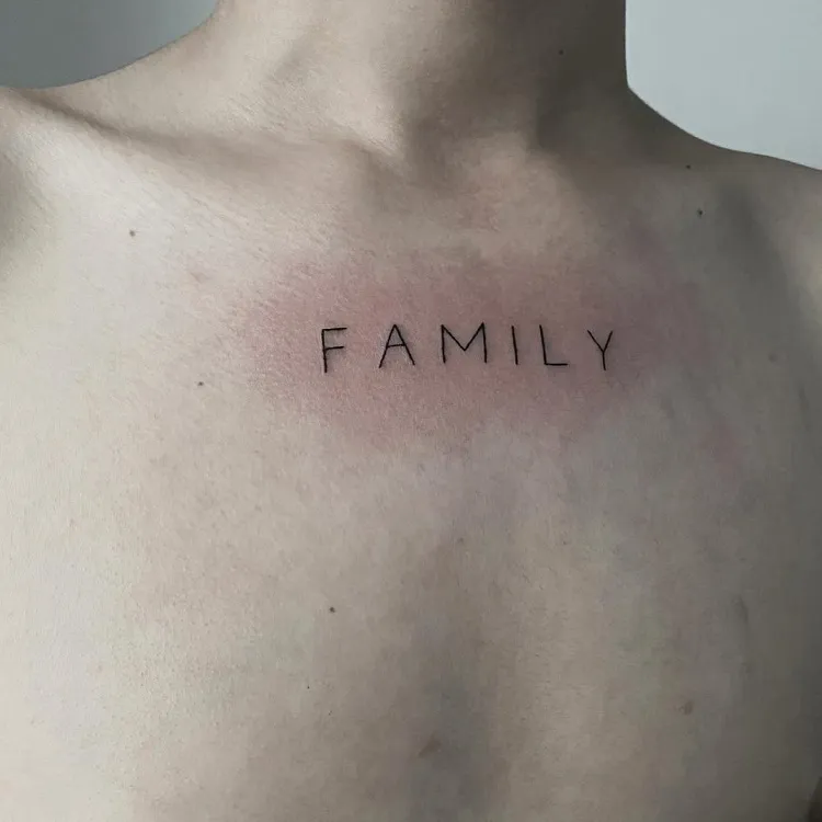 Small chest tattoo 0052