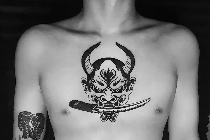 Small chest tattoo 0056