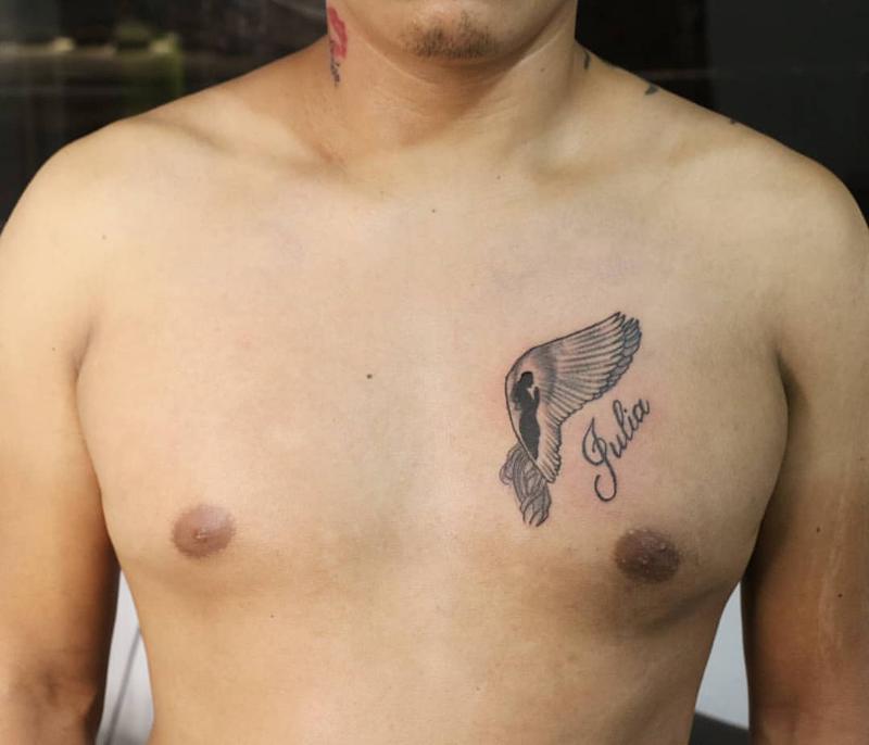 Small chest tattoo 0066