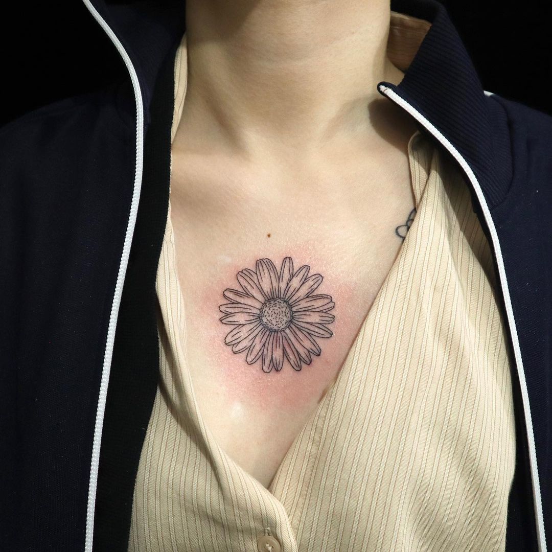 Small chest tattoo 0068