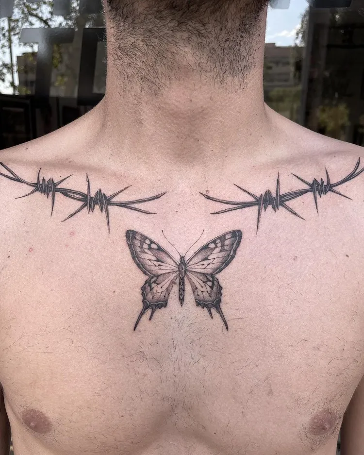 Small chest tattoo 0069