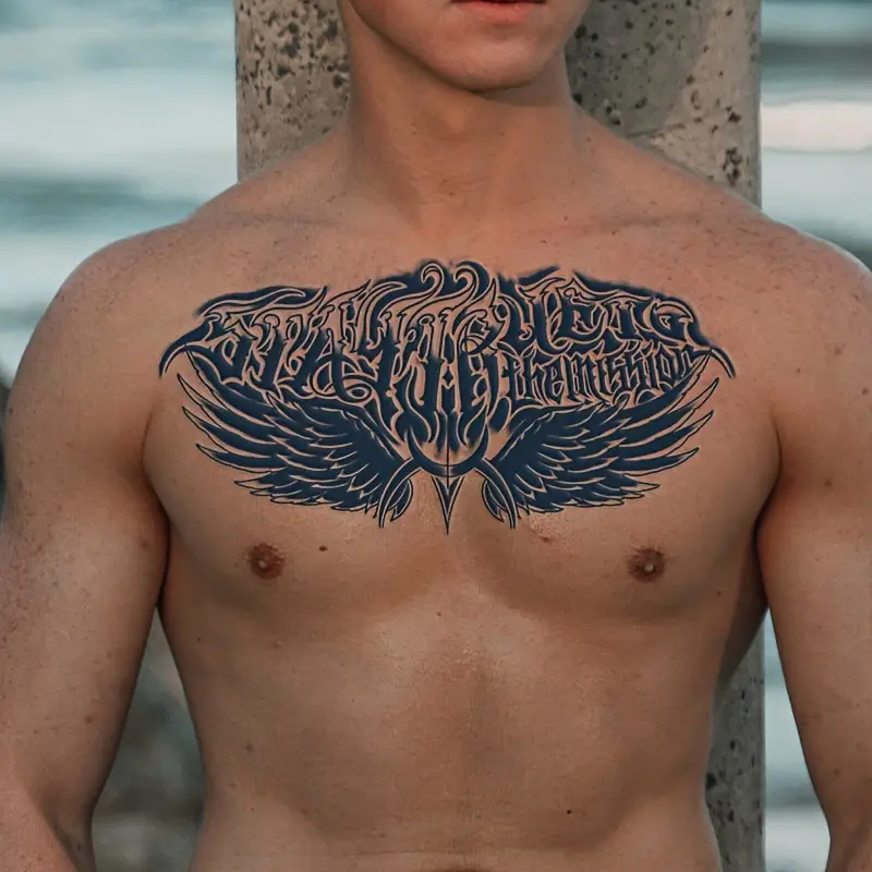 Small chest tattoo 0078