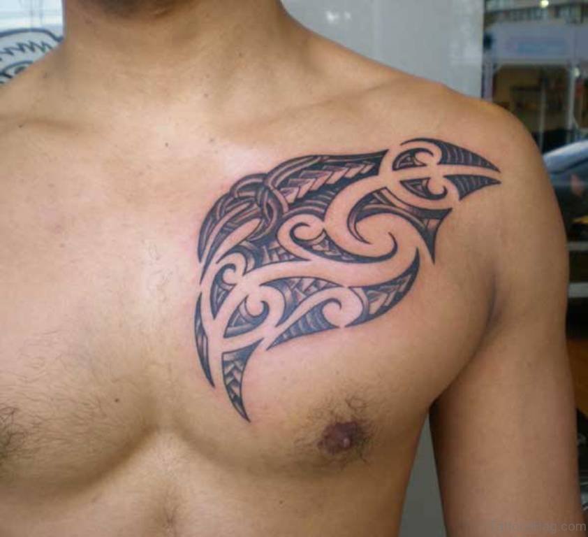 Small chest tattoo 0082