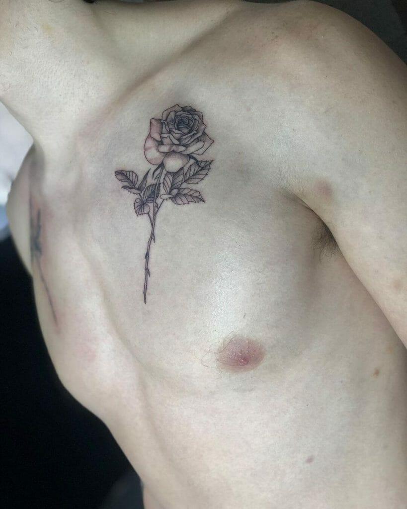 Small chest tattoo 0085