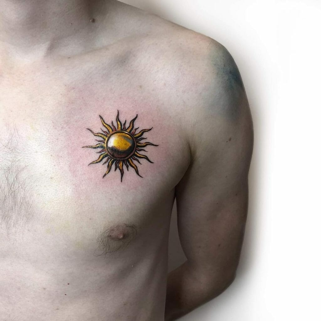 Small chest tattoo 0088